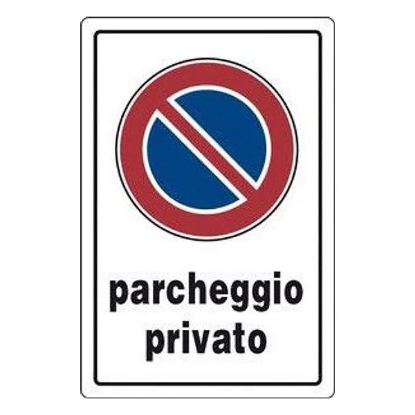 Targa Segnaletica Parcheggio Privato – cod. CPD2122