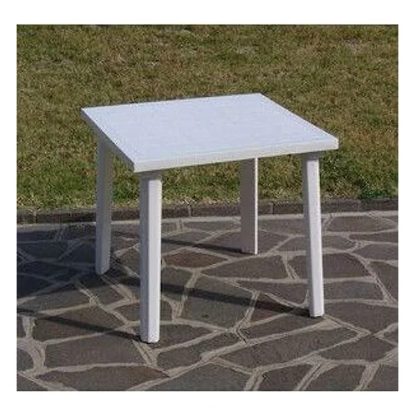 Tavolo Resina Weekend 80X80XH72CM Bianco – cod. CPD6089