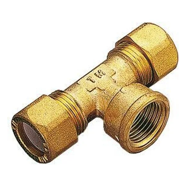 Tee Ottone Due Biconi - Femmina Gas 14X1/2 – cod. CPD26634