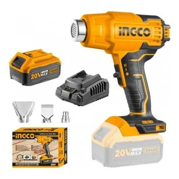 Termosoffiatore a Batteria 20V con Batteria e Valigetta Ingco – cod. INCHGLI20025