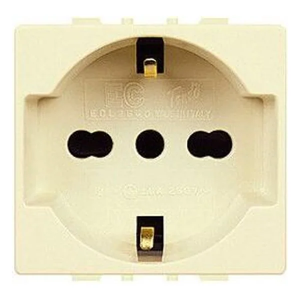 Tondo' Ecl 2550 Presa Schuko Bipasso 10/16A – cod. CPD2745