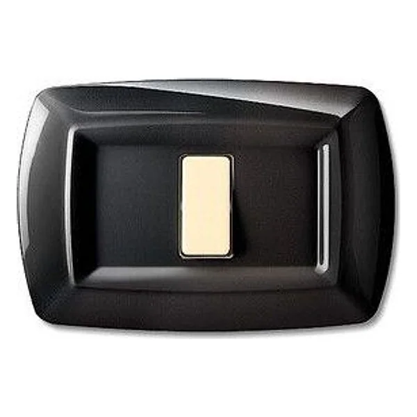 Tondo' Placca Magic Plast 1P Nero – cod. CPD16809
