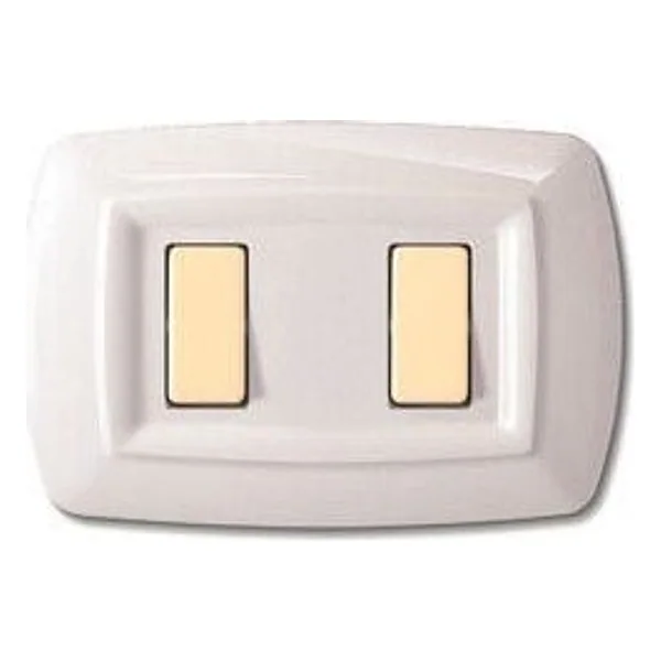 Tondo' Placca Magic Plast 2P Bianco – cod. CPD16727