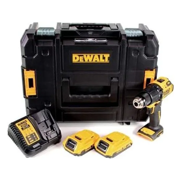 TRAPANO AVVITATORE A PERCUSSIONE 18V 2BATT. 2Ah DCD709D2T DEWALT – cod. DEWDCD709D2T-QW