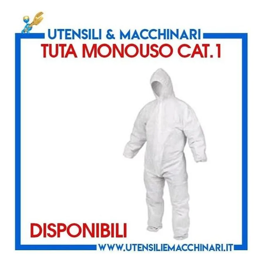Tuta Protettiva Monouso CAT.1 – cod. CAT1LAQ