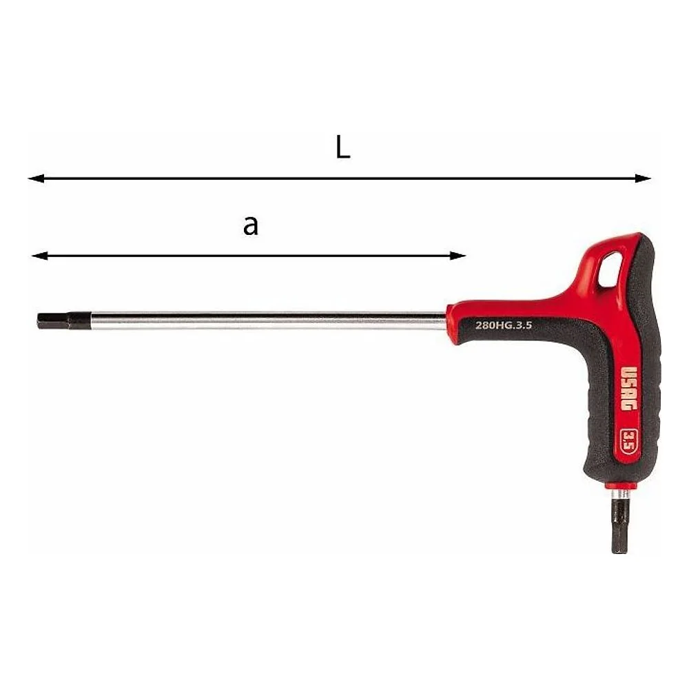 Usag 280HG 2 Chiave Maschio Esagonale – cod. USAU02801390