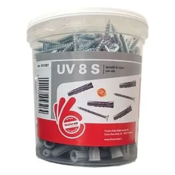 UV 8 S tass c/vite (barattolo 250+250pz) FISCHER – cod. FIS531387