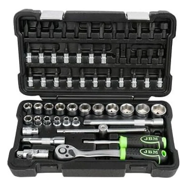 VALIGETTA DI UTENSILI 59 PEZZI CON BUSSOLE 3/8" JBM – cod. JBM54277