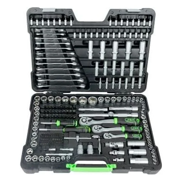 Valigetta di Utensili da 216 Pezzi con Bussole Esagonali Satinate JBM – cod. JBM54034