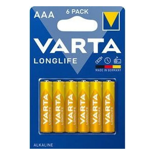 Varta Batt Longlife Alcalina Ministilo BL 6 PZ – cod. CPD13292