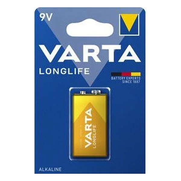 Varta Batt Longlife Alcalina Transistor 9V BL 1 PZ – cod. CPD18869