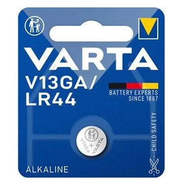 Varta Batteria a Bottone V13GA Alcalina BL 1 LR44 – cod. CPD93492