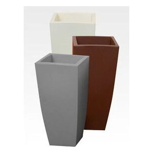 Vaso Stilo Square 40X40XH90 cm Ghiaccio – cod. CPD42902