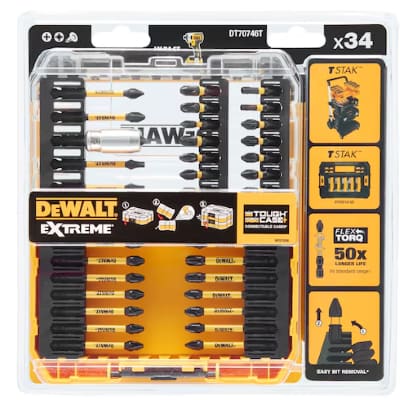 34pc FLEXTORQ Screw Driving Set DEWALT