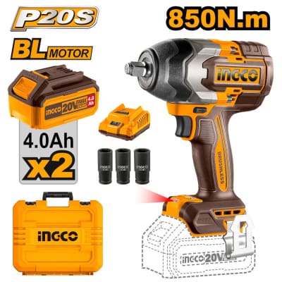 AVVITATORE AD IMPULSI 850N C/2 BATT.E VAL.INGCO