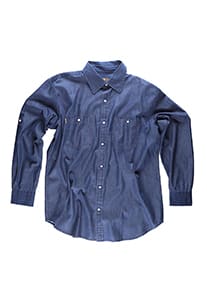 CAMICIA CAMICIA JEANS UOMO MANICA LUNGA BASIC B8700