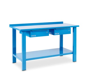 Banco da lavoro mm. 1500x700x850 h. completo di n. 2 cassetti