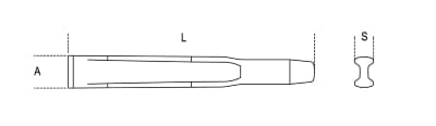 BETA SCALPELLI PIATTI NERVATI 23MM 200