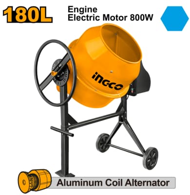 BETONIERA 180L 0.8KW 28RPM INGCO