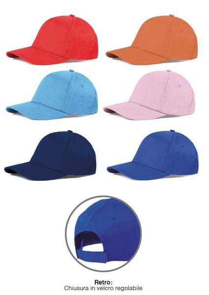 Cappellino Adulto a 5 Pannelli