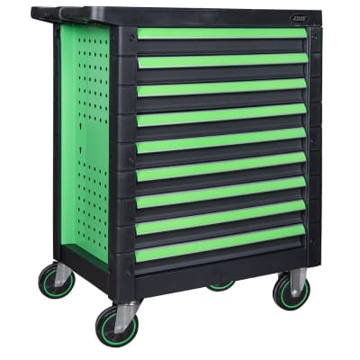 CARRELLO UTENSILI 9 CASSETTI VERDE JBM