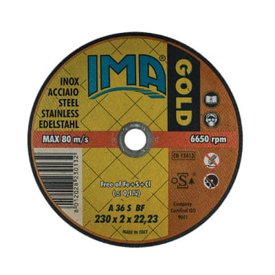 DISCO 125X1,6X22 INOX GOLD