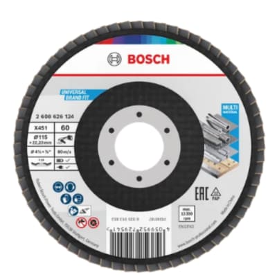 Disco lamellare X451 Ø115 versione angolata G60