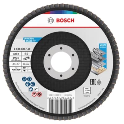 Disco lamellare X451 Ø125 versione angolata G60