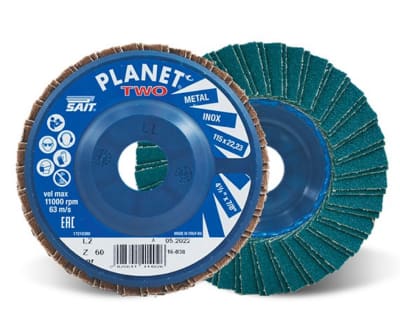 Disco Lamellare ZIR.MM115 gr 40/60/80/120 Sait