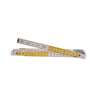 DOPPIO METRO 10 ASTE 16X3 BIANCO/GIALLO VOLA