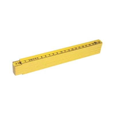 DOPPIO METRO IN PLASTICA 10 ASTE GIALLO VOLA