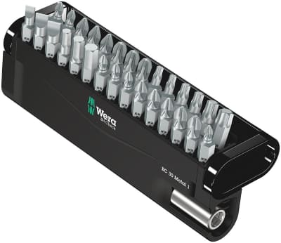 ECEF PORTA INSERTI Bit-Check 30 Metal 1 WERA