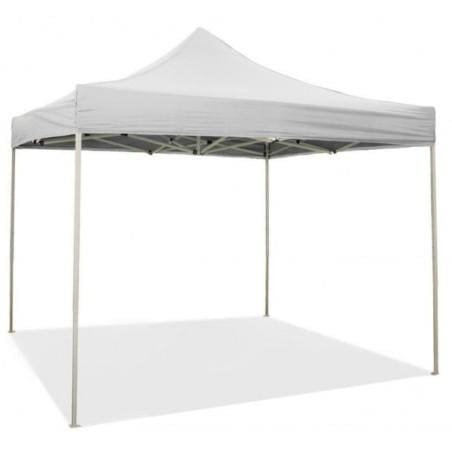 Gazebo Per Esterno 3x3 pieghevole impermeabile in ferro zincato 3x3m Bianco - Mod. Promo