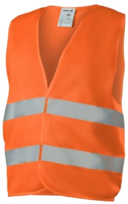 GILET ROAD ARANCIO FLUO NERI