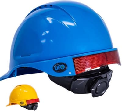IRUDEK ELMETTO ABS GIALLO CON SOTTOGOLA E REG. RAPIDA RETRO RIFR. PEGASUS EN39