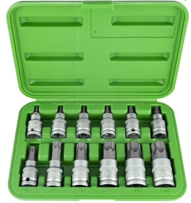 JBM SET DI 12 PEZZI INNESTO 1/2" TORX