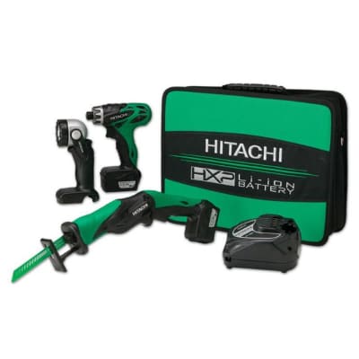 KIT AVVITATORE+SEGHETTO 10,8V 2 BATT HITACHI