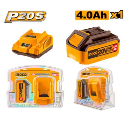KIT BATTERIA 4Ah + CARICABAT. INGCO