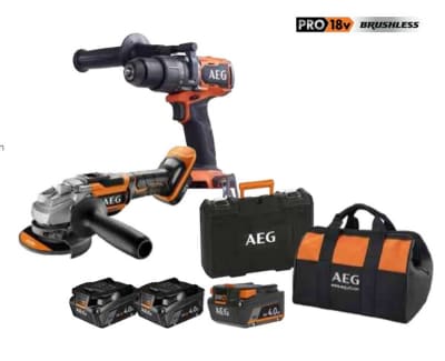 KIT MINIFLEX + AVVITATORE 18V + 3 BATTERIE 4AH AEG