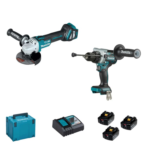 KIT TRAP. DHP486+ SMER.DGA513+ 3 BATT. 5AH MAKITA