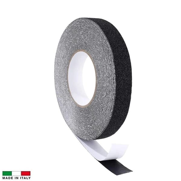 Nastro antisdrucciolo Nero per gradini mis. 20 mmx10 metri -adesivo anti scivolo