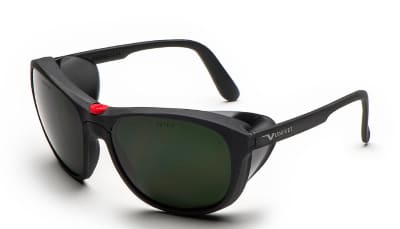 OCCHIALE Mod.566 Nero.Lente PC verde IR5 AS UNIVET