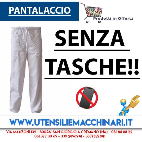 Pantalaccio bianco senza tasche