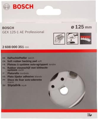PLATORELLO GEX 125-1 AE MORBIDO BOSCH