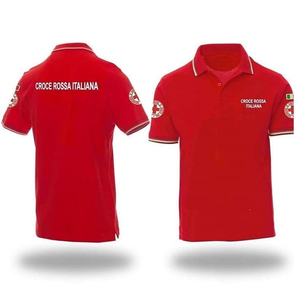 Polo 1/2 Manica Croce Rossa Italiana