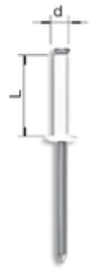 RIV.GRAF 4,8X12 RAL 9010 SCAT FAR