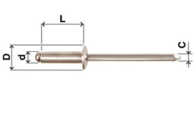 RIV.INOX A2 4,8X16 SCAT FAR