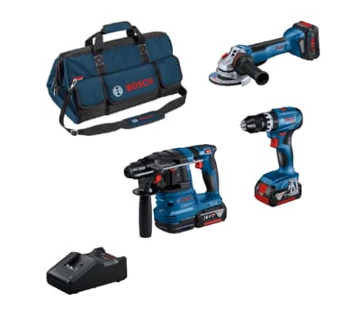 ROBERT BOSCH Combi Set GSB+GWS+GBH+2x5.0+5.5+GAL+Batt BOSCH