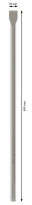 SCALPELLO SDSMAX PIATTO 25X600 BOSCH