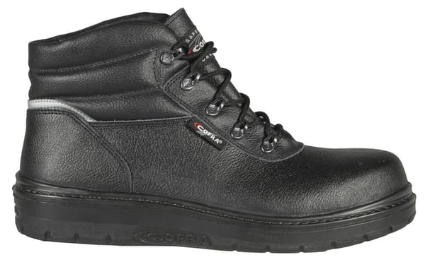 SCARPE DA LAVORO IN PELLE NERA ASPHALT